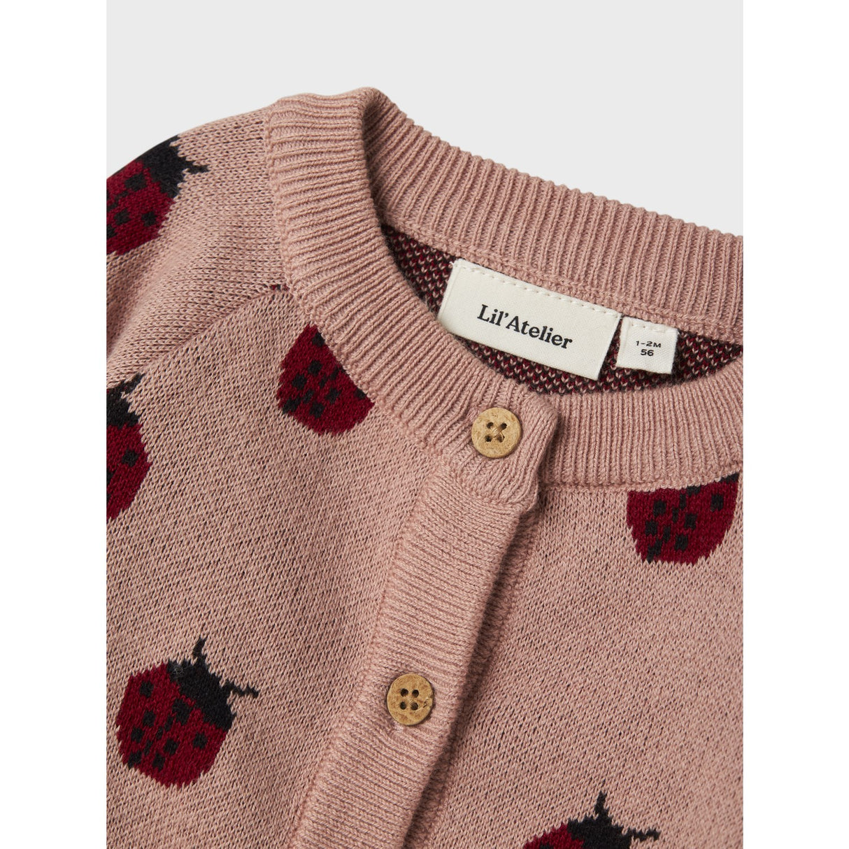 Lil'Atelier Misty Rose Lulio Stickad Cardigan Noos
