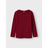 Lil'Atelier Red Dahlia Rachel Nim Slim Blus