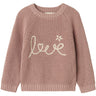 Lil'Atelier Misty Rose Emlen Emb Stickad