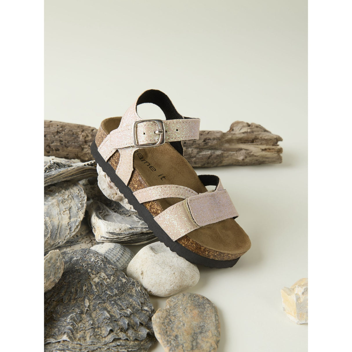 Name It Cloud Dancer Small Glitter Fiona Sandal