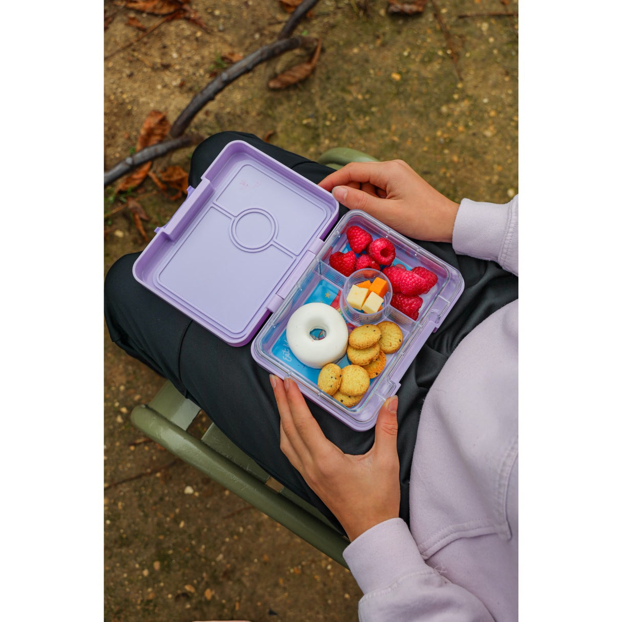 Yumbox Lavande Purple / Unicorn Tray Snack Size Bento Lunch Box