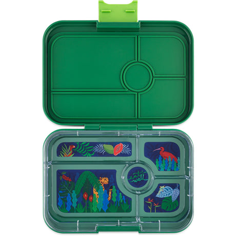 Yumbox Palm Green / Jungle Tray Leakproof Tapas XL 5 Bento Lunch Box