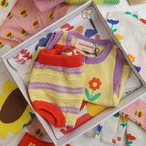 Bobo Choses Beige Flower Stickad Set