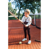 Silly Silas Chocolate Brown Striped Footless Strumpbyxar