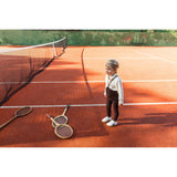 Silly Silas Chocolate Brown Striped Footless Strumpbyxar