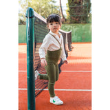 Silly Silas Olive Striped Footless Strumpbyxar