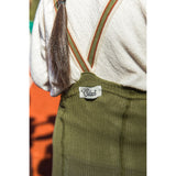 Silly Silas Olive Striped Footless Strumpbyxar