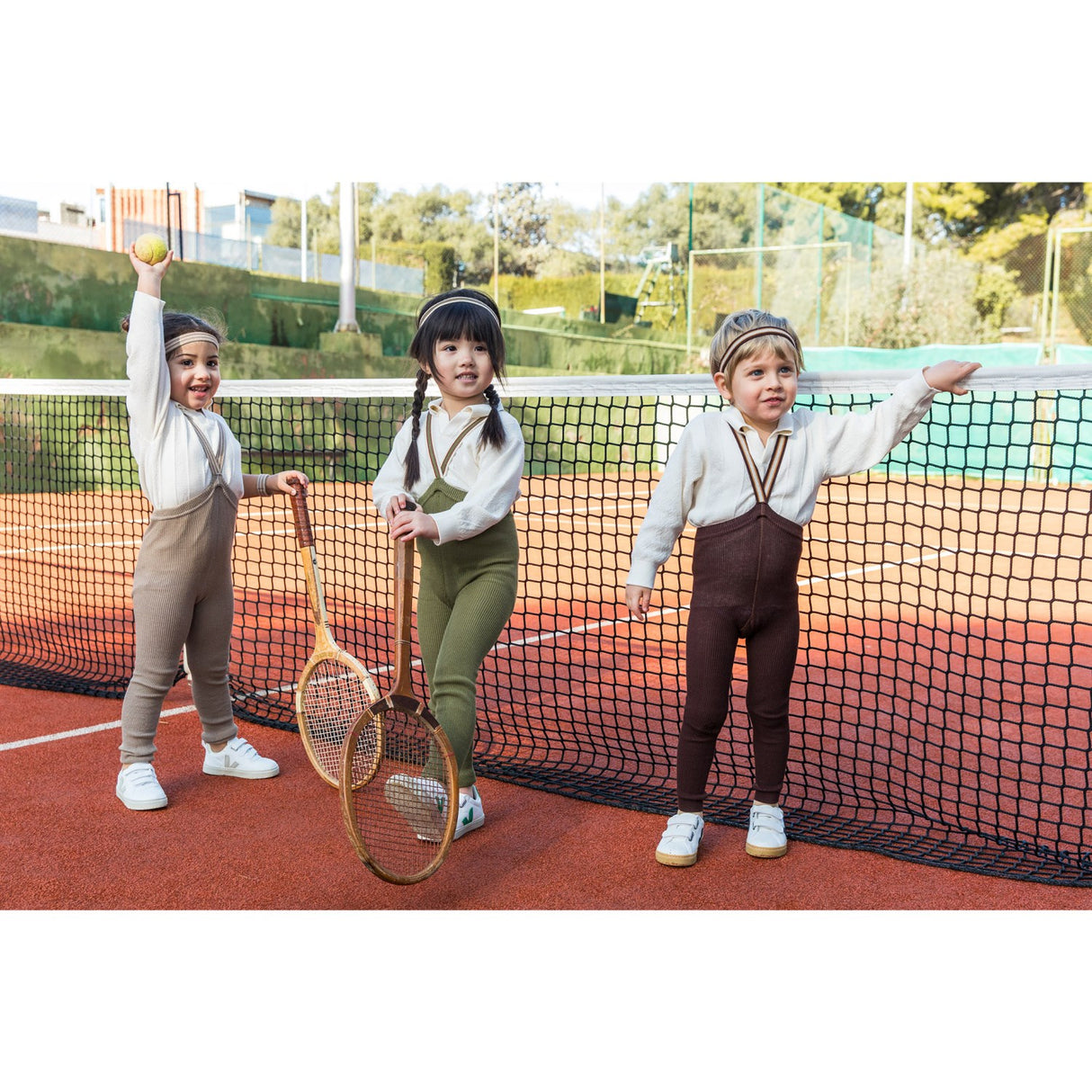 Silly Silas Chocolate Brown Striped Footless Strumpbyxar