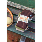 Silly Silas Chocolate Brown Striped Footless Strumpbyxar