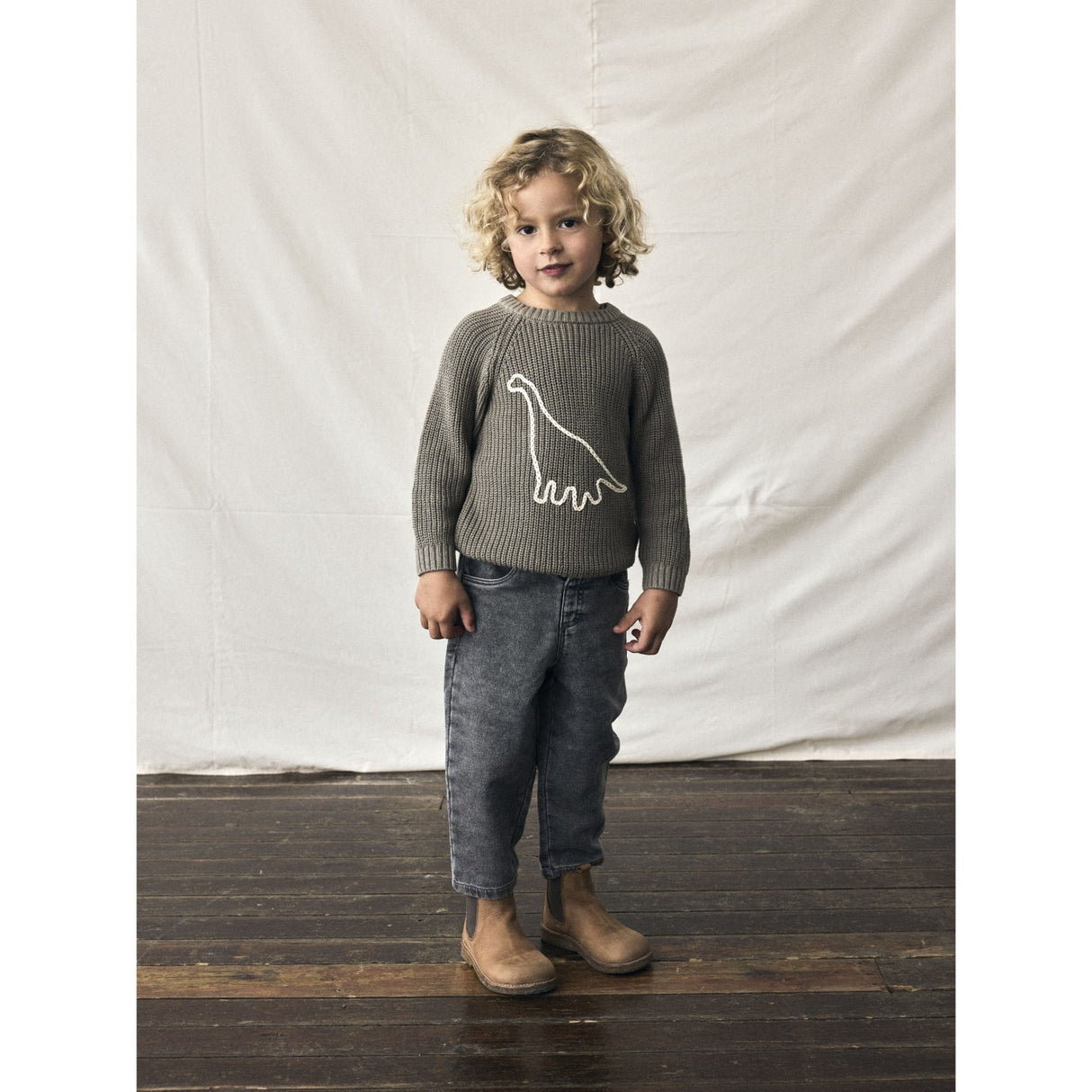 Lil'Atelier Overland Trek Emlen Emb Stickad