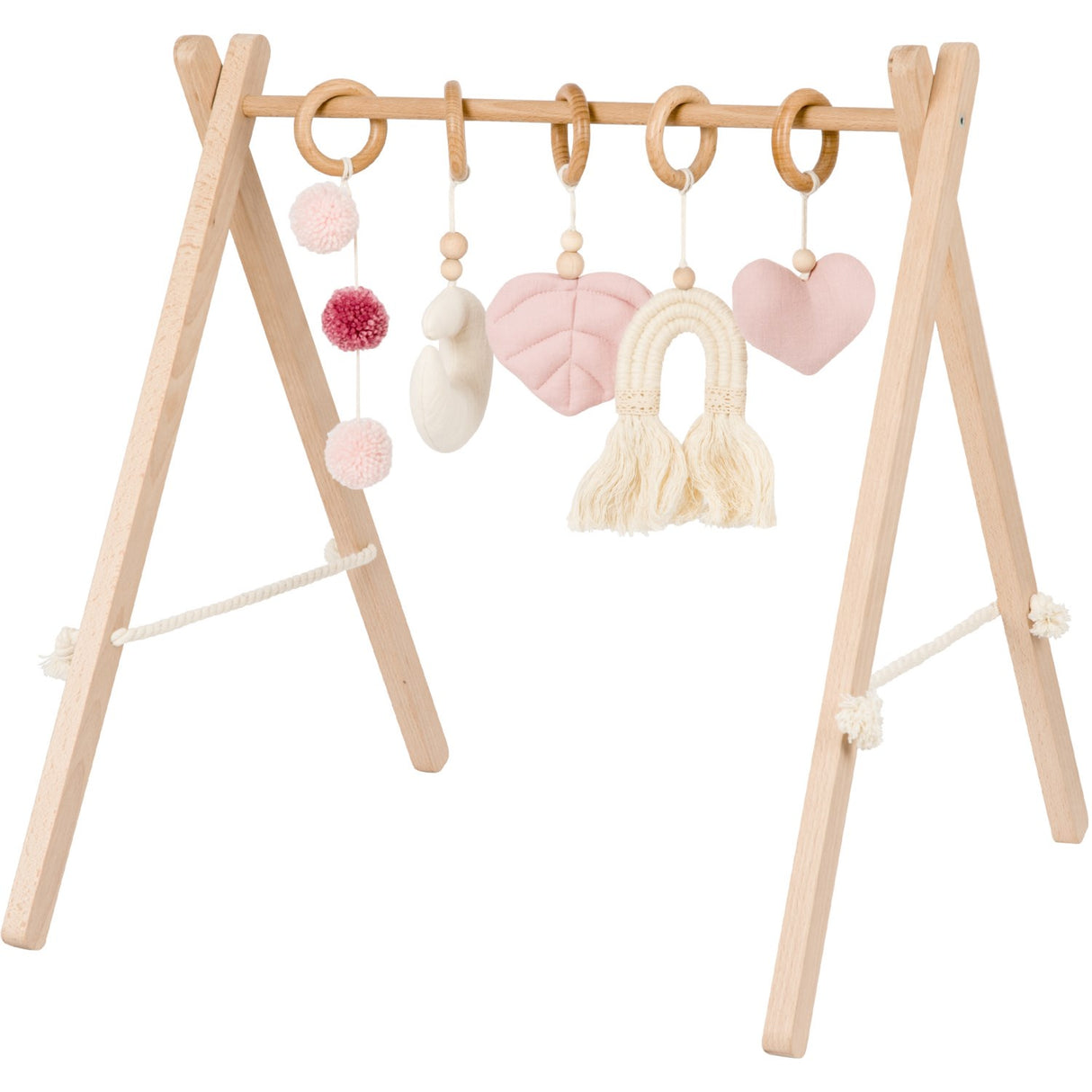 Woobiboo With Pink Baby Gym With Hangers