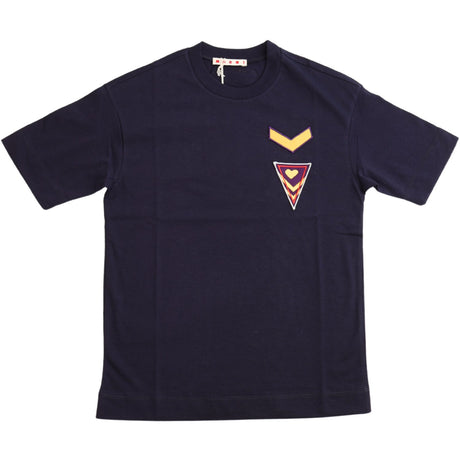 Marni Blue Navy T-Skjorta