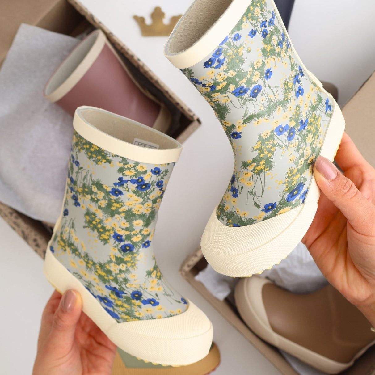 Wheat Meadow Lake Rubber Stövlar Muddy