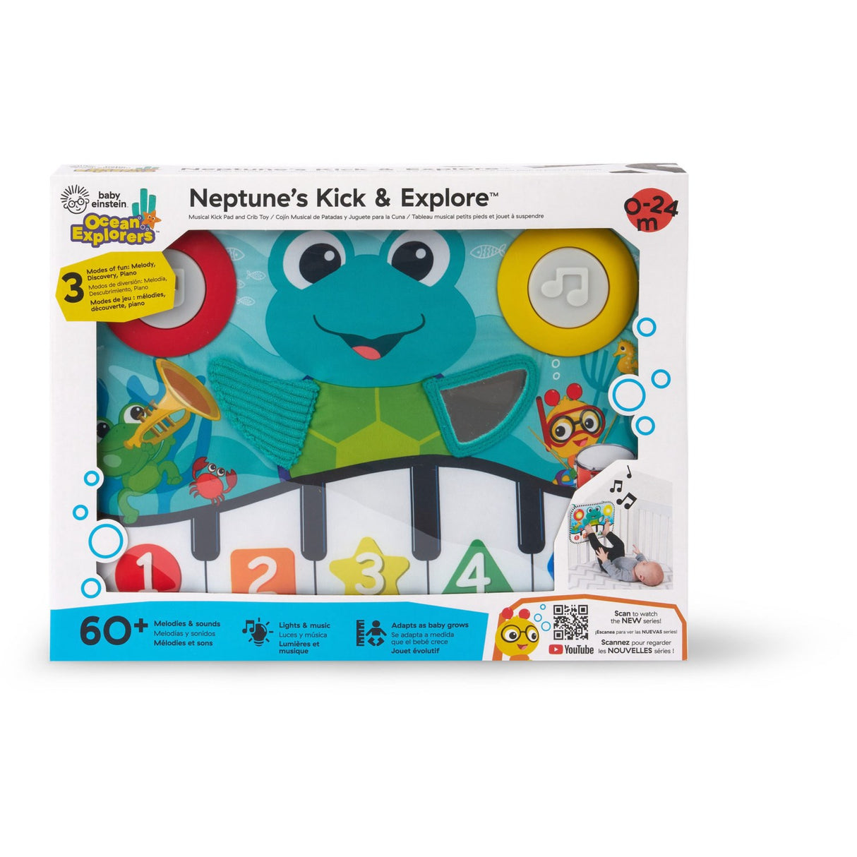 Baby Einstein Musical Kick Pad And Crib Leksak Neptune's Kick & Explore™