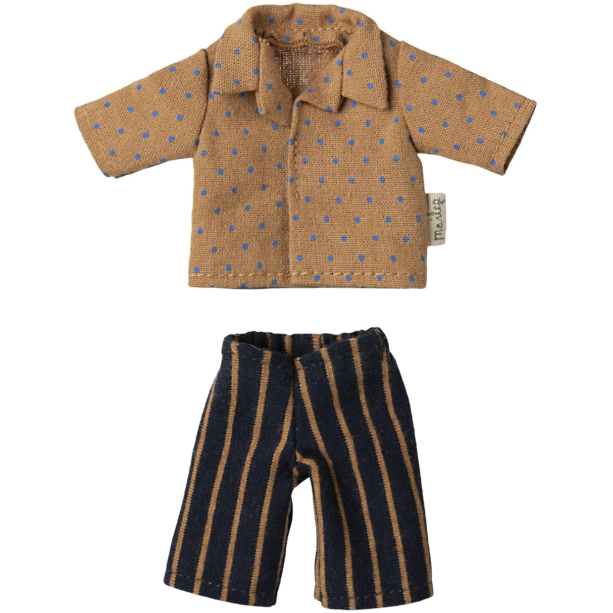 Maileg Skjorta Och Striped Pants, Dad Mouse