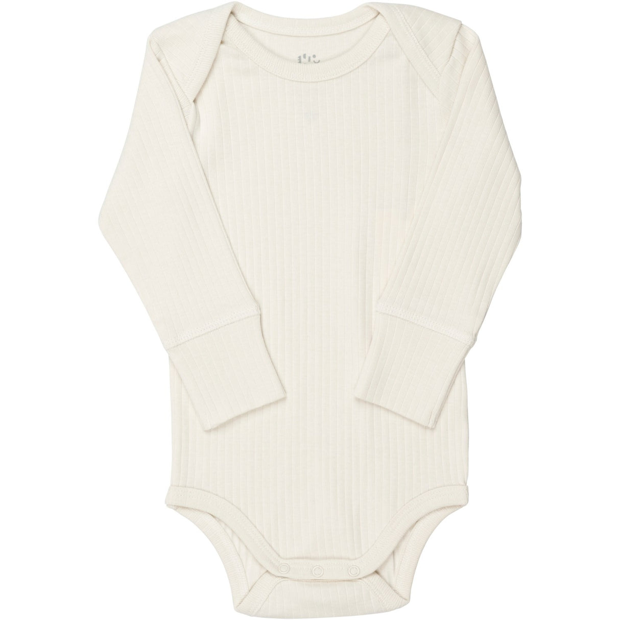 COPENHAGEN COLORS Cream Rib Jersey Long Sleeve Body