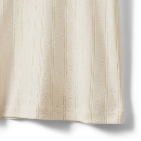 Sofie Schnoor Off White Pipersy Pointelle T-Skjorta