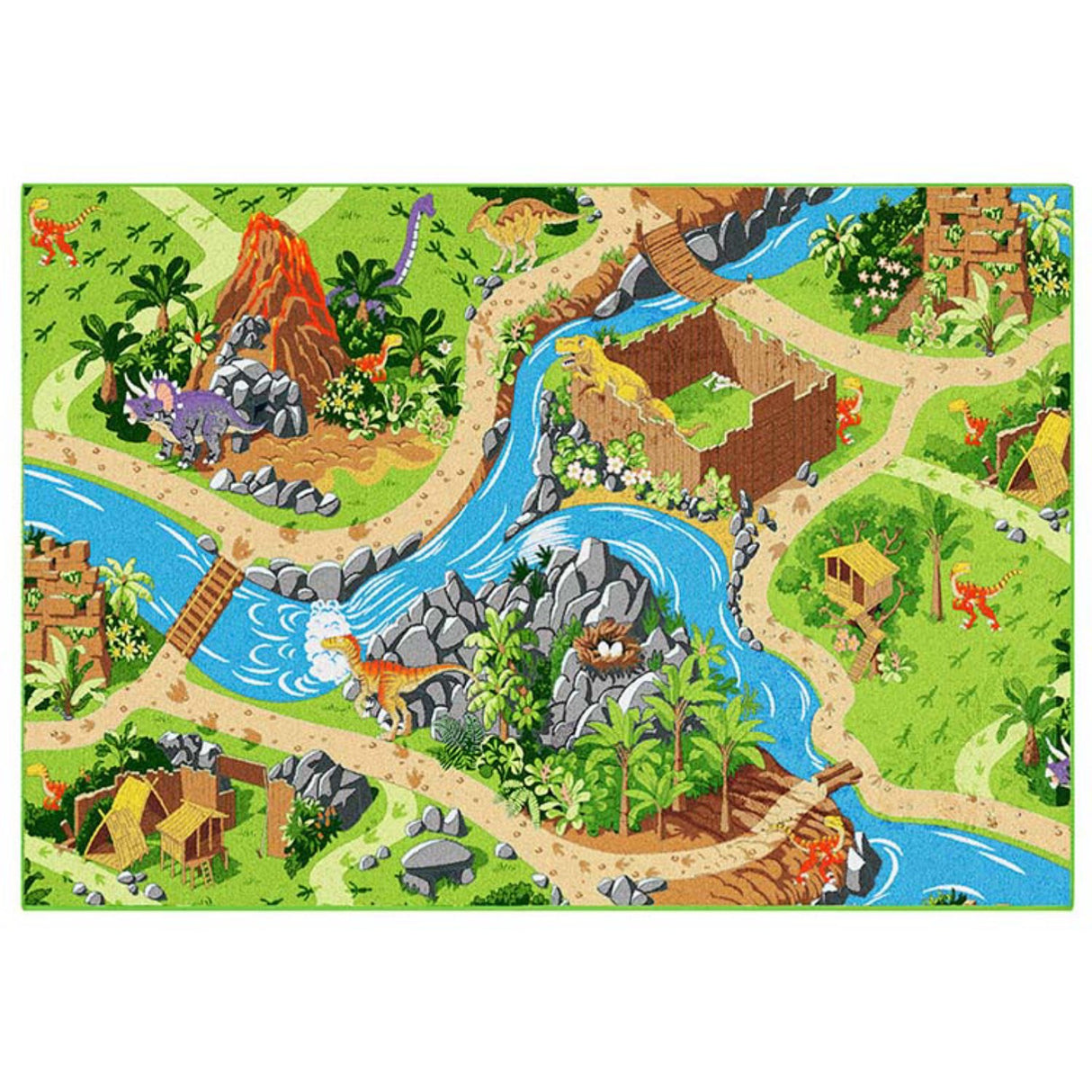 Rebel Roads Dino World Matta - 95 X 133 Cm