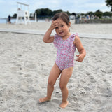 Petit Crabe Wiltshire Bud Swim Baddräkt - Tillverkad med Liberty© Tyg