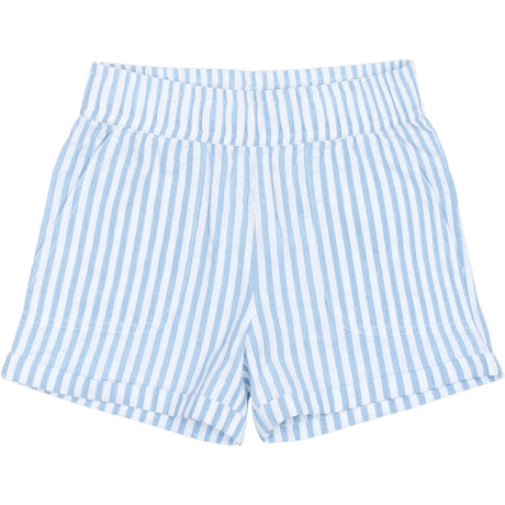 THE NEW Siblings X Luksusbaby Blue Fog Striped Ojo Shorts