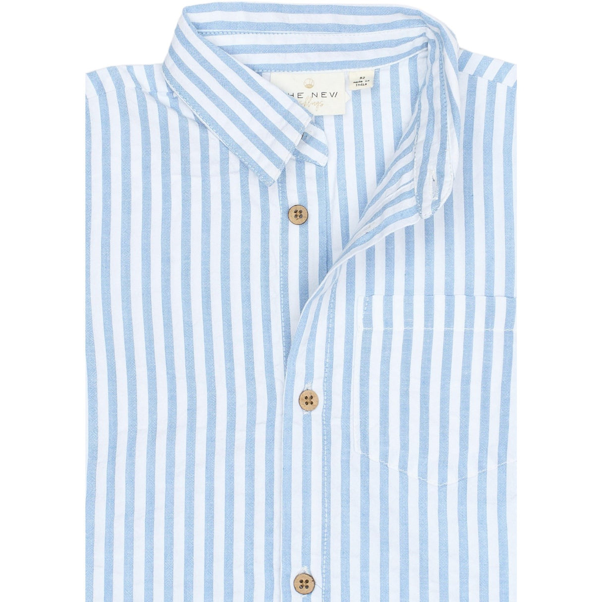 THE NEW Siblings X Luksusbaby Blue Fog Striped Ojo Skjorta