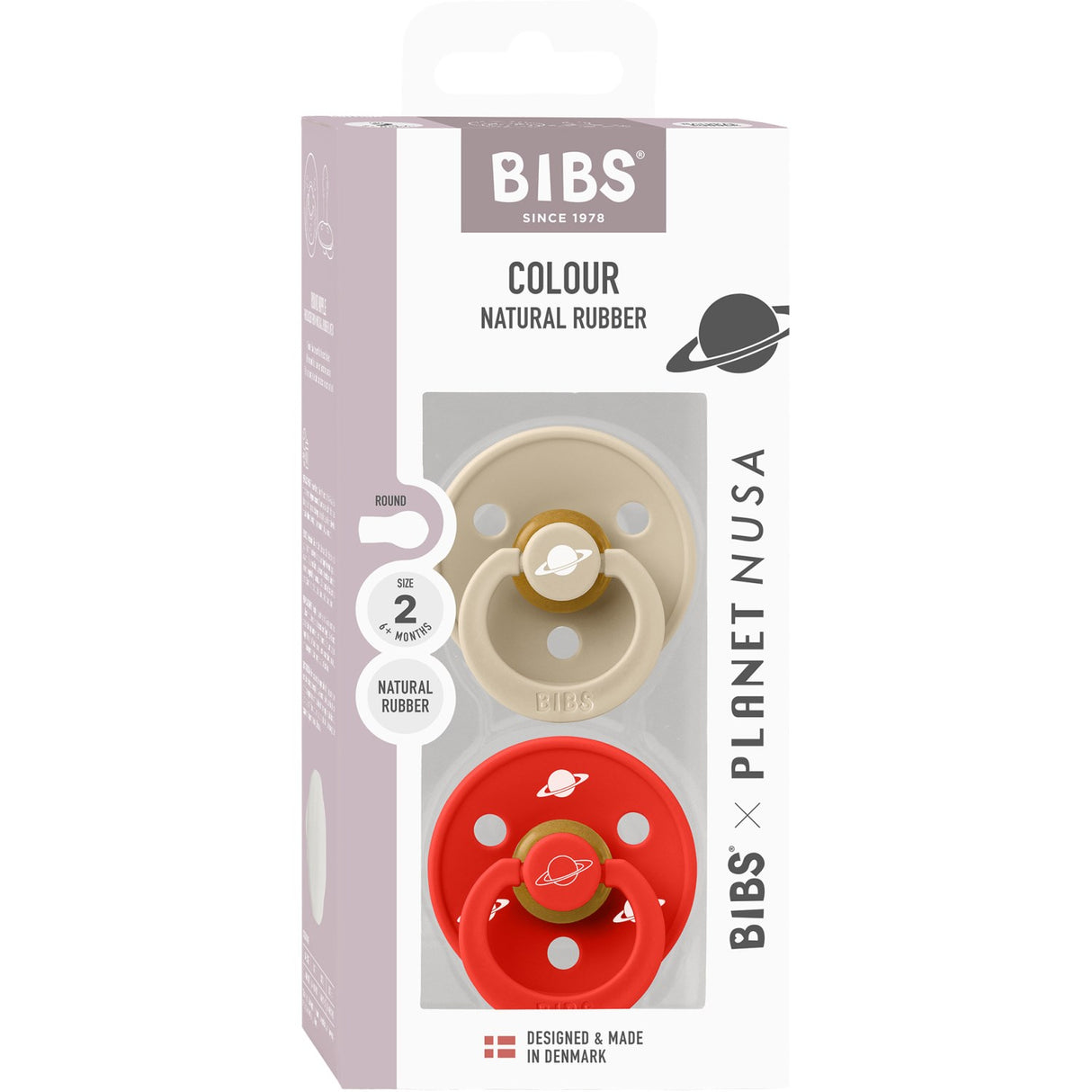 Bibs X Planet Nusa Vanilla Mix Napp Colour Latex 2-Pack Size 2