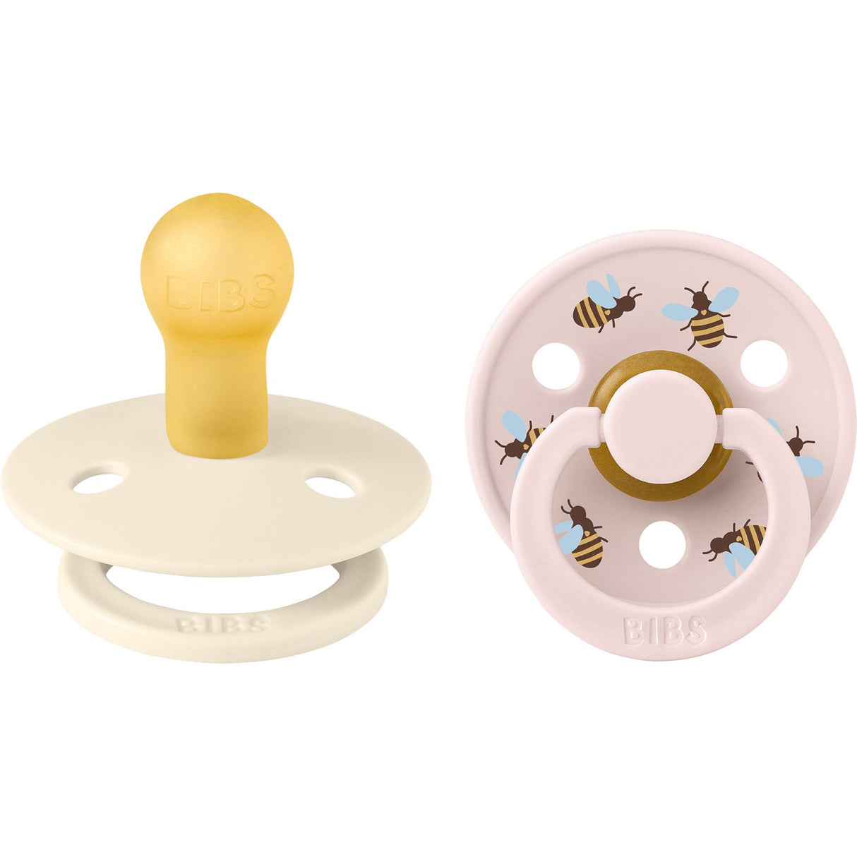 Bibs Ivory Mix Napp Studio Colour Bumblebee Latex 2-Pack