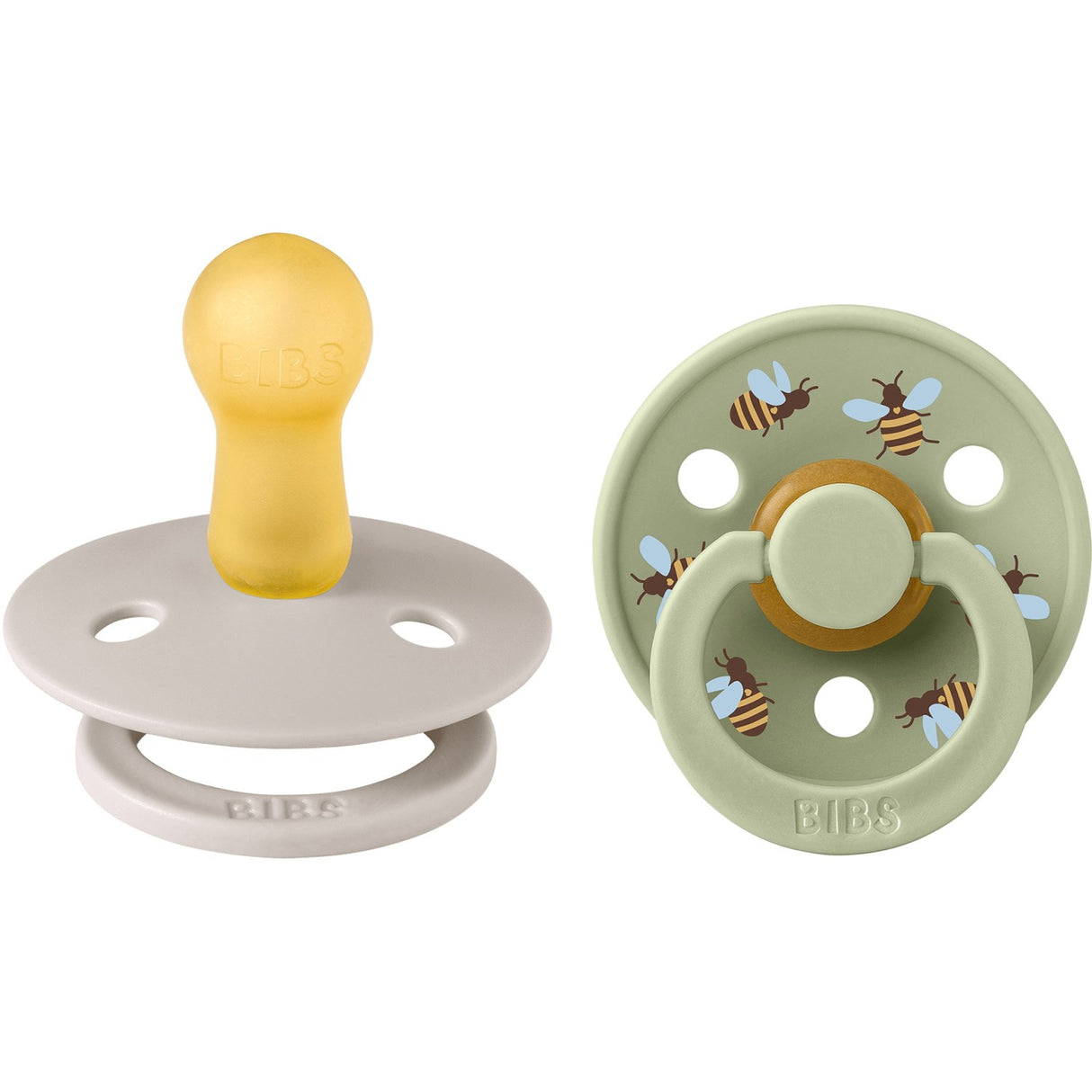 Bibs Mushroom Mix Napp Studio Colour Bumblebee Latex 2-Pack