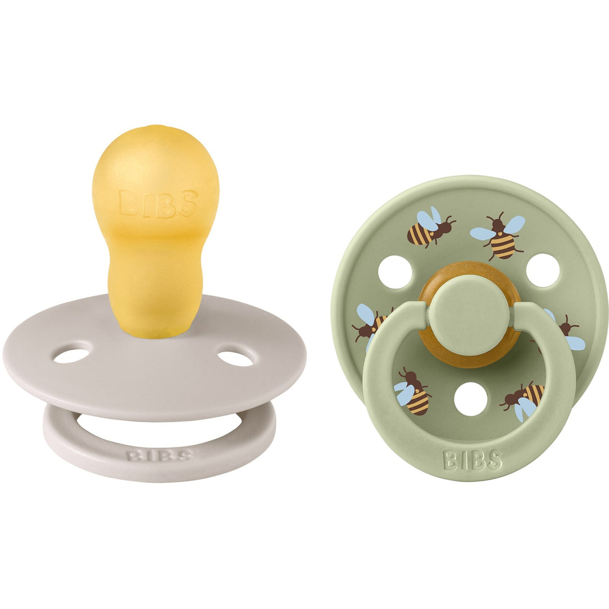 Bibs Mushroom Mix Napp Studio Colour Bumblebee Latex 2-Pack