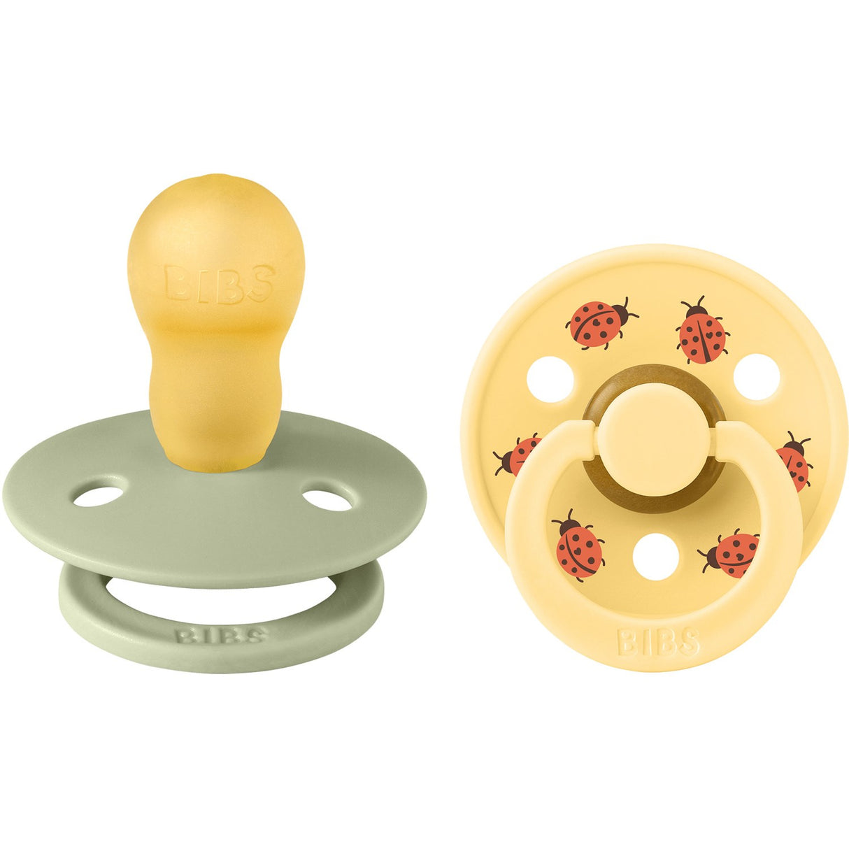 Bibs Sage Mix Napp Studio Colour Ladybug Latex 2-Pack