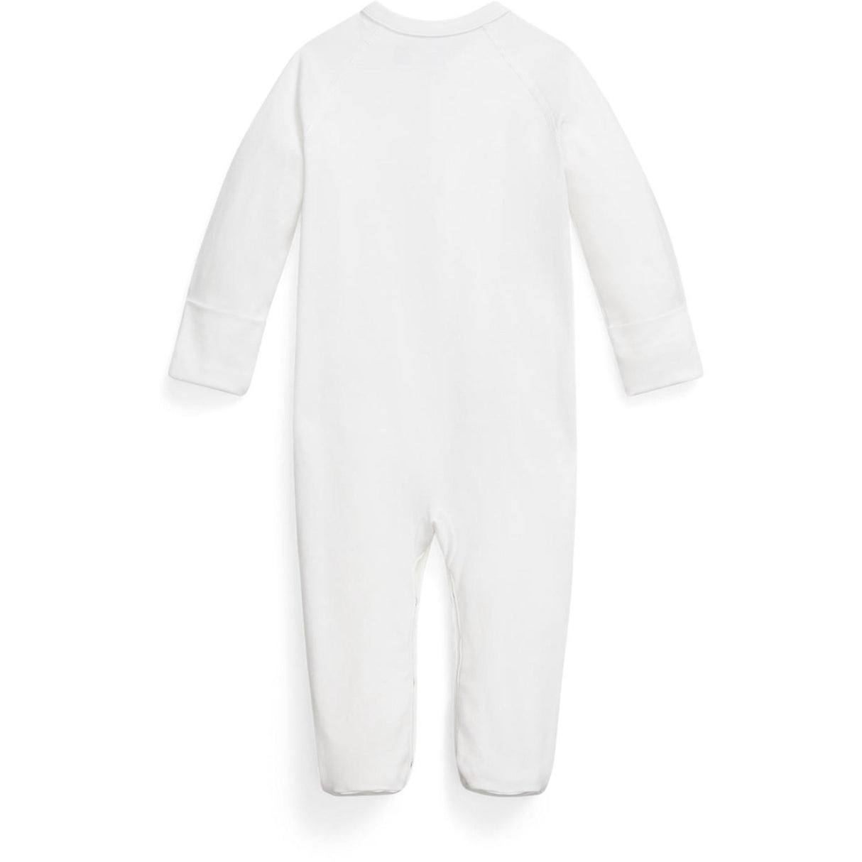 Ralph Lauren Baby White Solid Coverall
