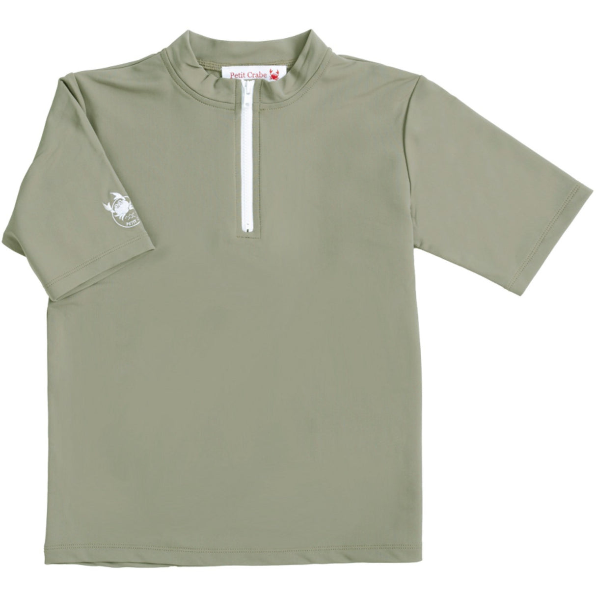Petit Crabe Olive Max Half Zip Uv-Swim Skjorta S/S