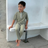 Petit Crabe Olive Max Half Zip Uv-Swim Skjorta S/S