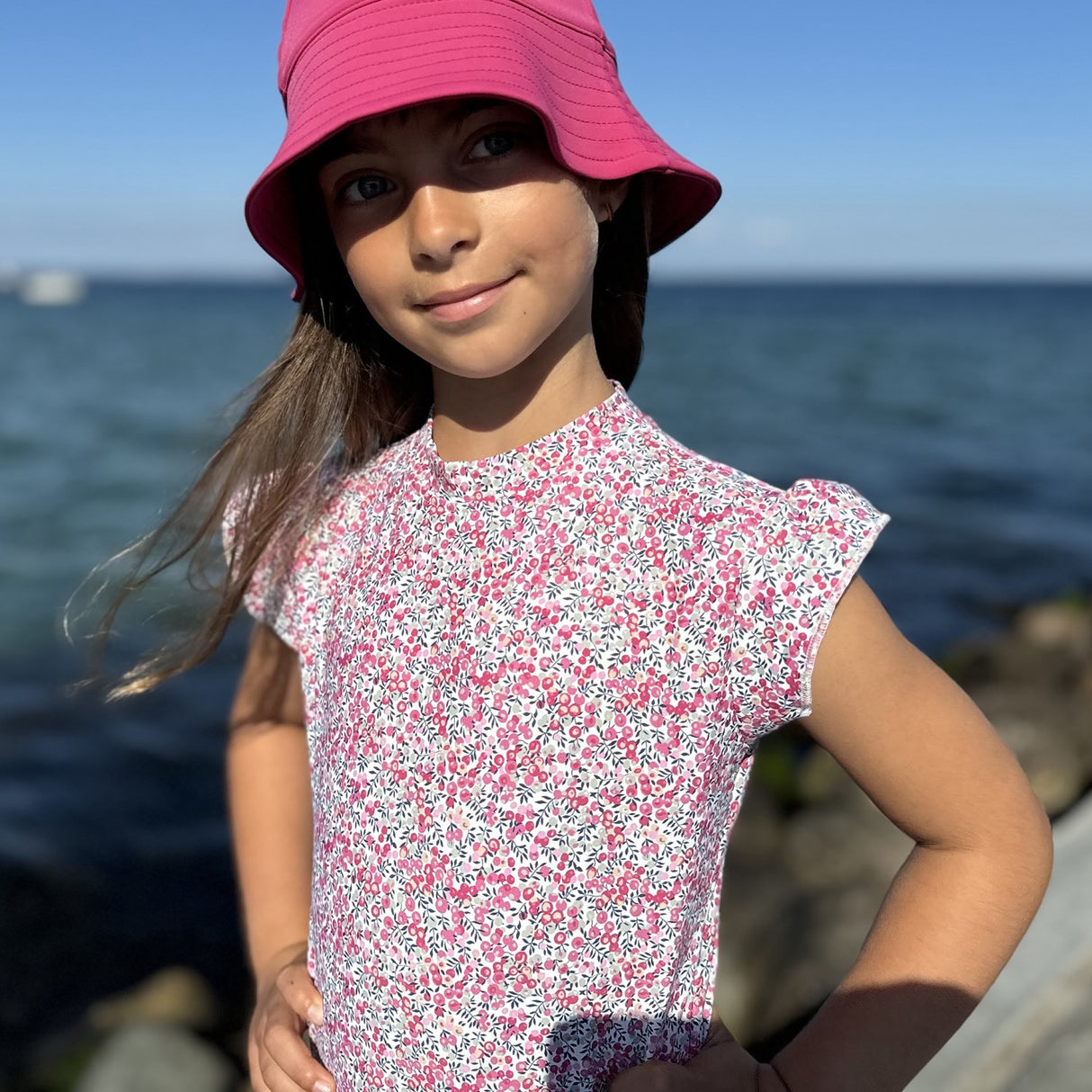 Petit Crabe Wiltshire Bud Beaa Baddräkt S/S - Med Liberty Fabrics