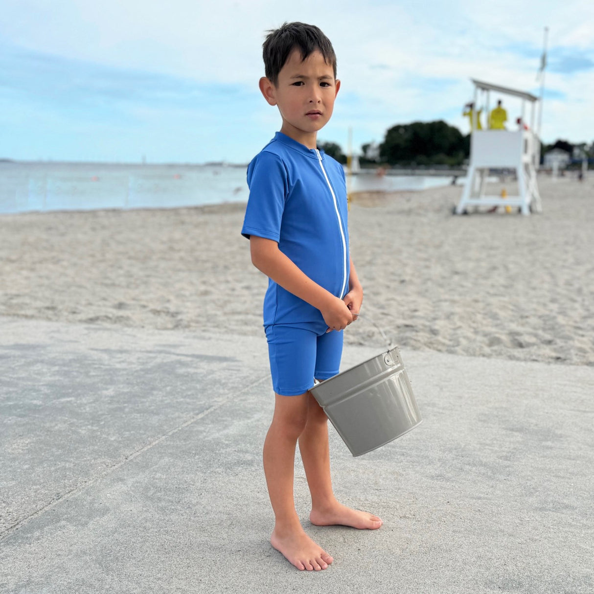 Petit Crabe Sapphire Noe Basic Sunsuit S/S