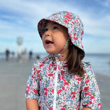 Petit Crabe Poppy & Daisy P Natsu Sunsuit S/S - Made Med Liberty© Tyg