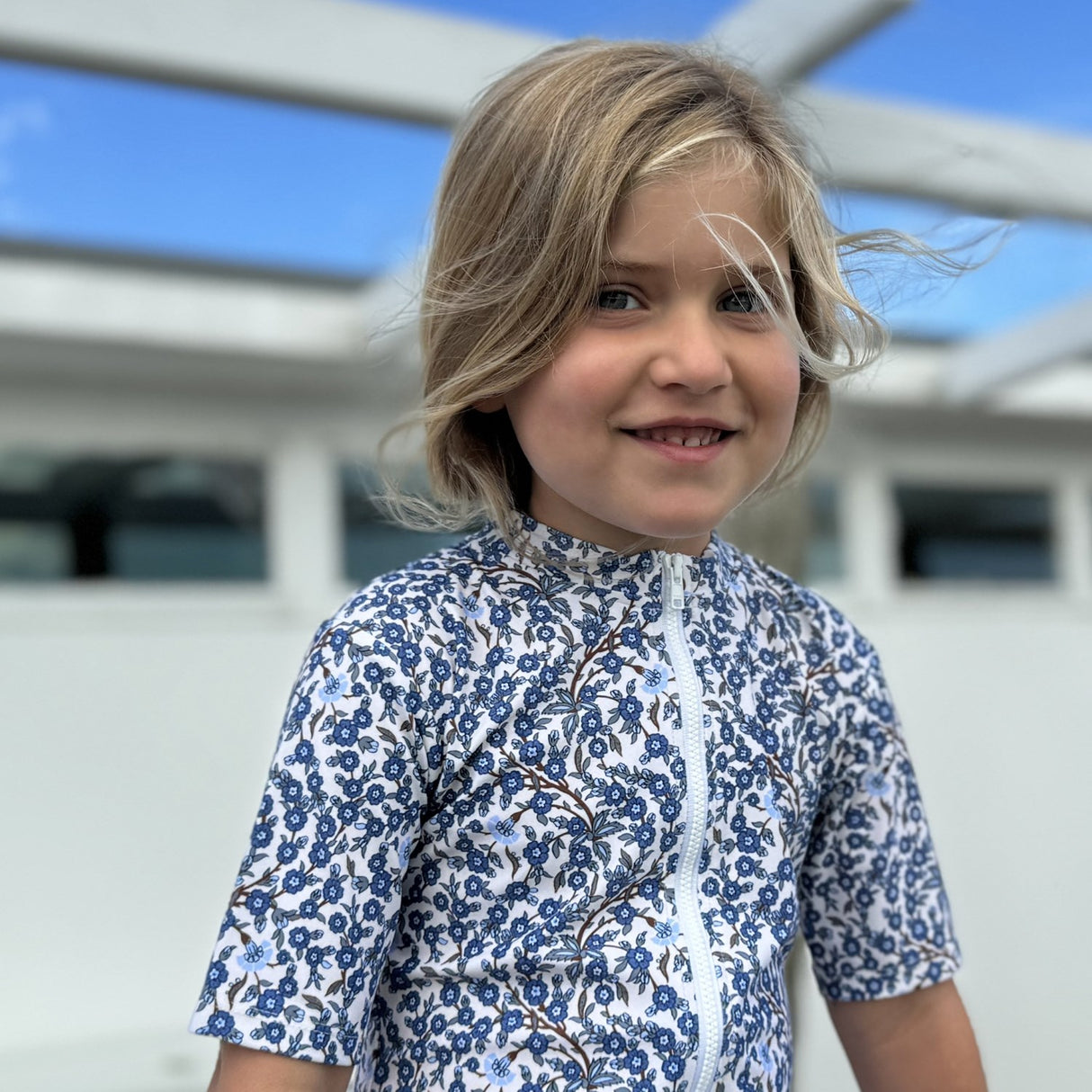 Petit Crabe Empress B Natsu Sunsuit S/S - Made Med Liberty© Tyg