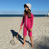 Petit Crabe Mulberry Combi Sunsuit