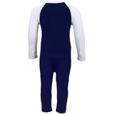 Petit Crabe Blue/White Multi Färg Sunsuit L/S