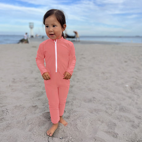 Petit Crabe Tropicana Lou Heart Sunsuit L/S