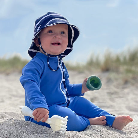 Petit Crabe Sapphire Lou Basic Sunsuit L/S