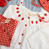 Flöss Bright White Berry Everlyn Blus