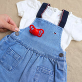 Tommy Hilfiger Denim Medium 01 Denim Dungaree Klänning