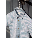 THE NEW Siblings X Luksusbaby Blue Fog Striped Ojo Skjorta