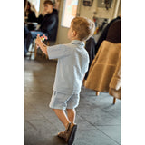 THE NEW Siblings X Luksusbaby Blue Fog Striped Ojo Skjorta