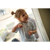 THE NEW Siblings X Luksusbaby Blue Fog Striped Ojo Byxdress