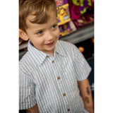 THE NEW Siblings X Luksusbaby Blue Fog Striped Ojo Skjorta