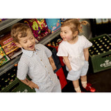 THE NEW Siblings X Luksusbaby Blue Fog Striped Ojo Skjorta