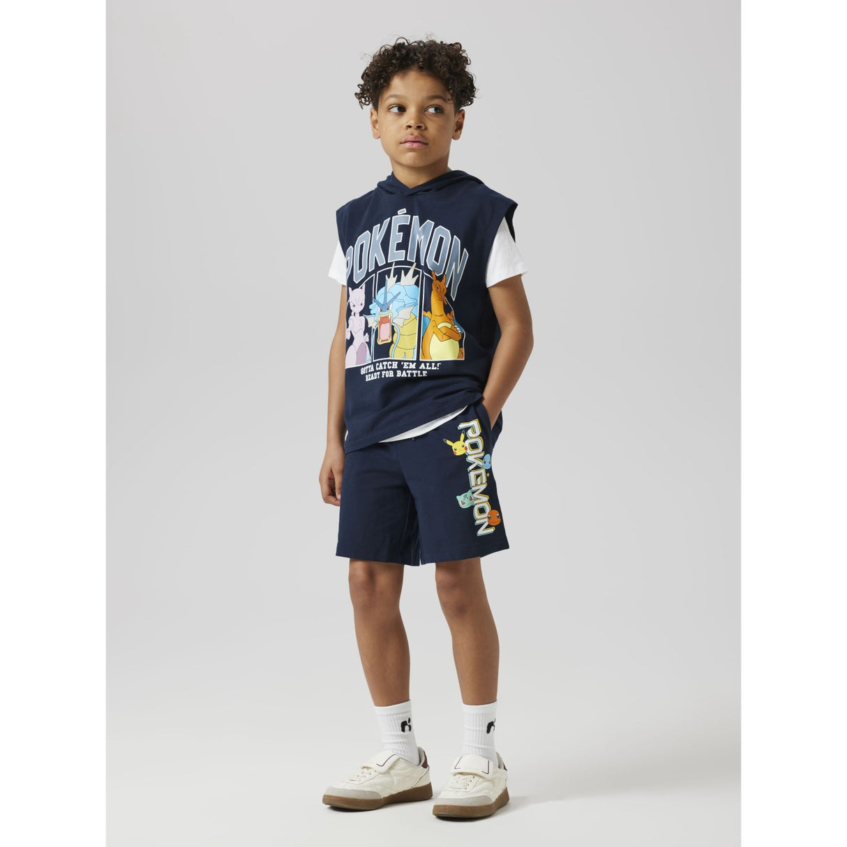 Name It Navy Blazer Mos Pokemon Regular Sweat Väst