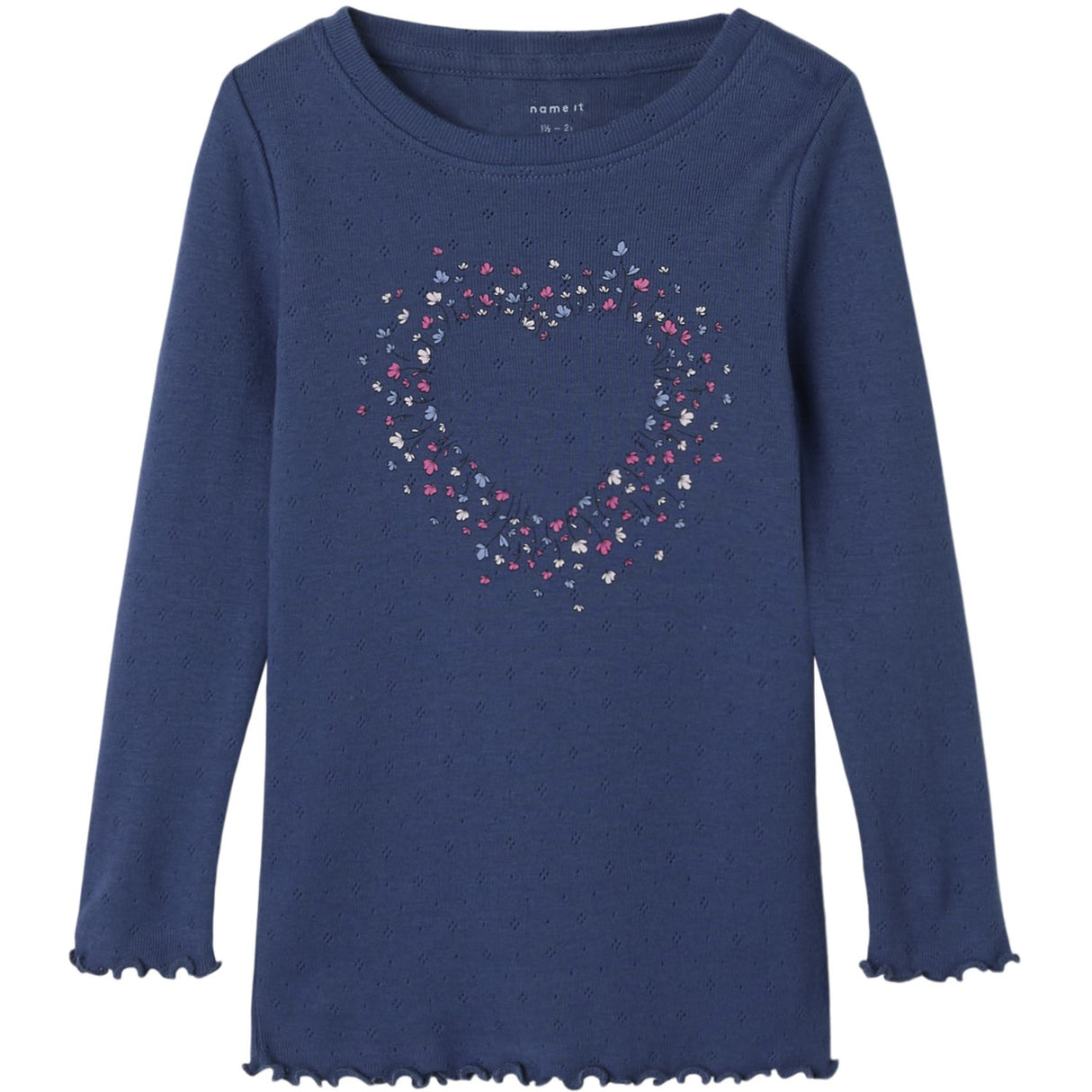 Name It Blue Indigo Nmfnimma Ls Slim Topp Pb